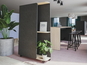 GEMINI - Sound absorbing office screen with casters _ Glimakra of Sweden